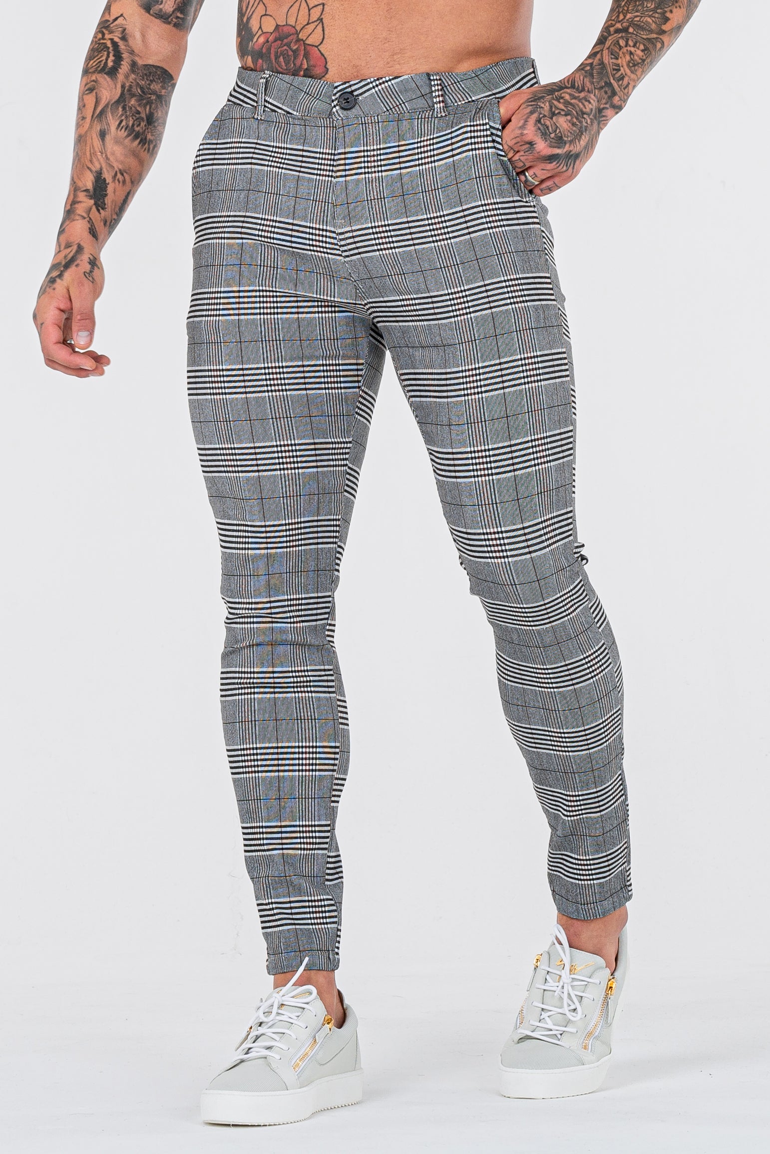 THE SIGNATURE TROUSERS - GREY/BLACK