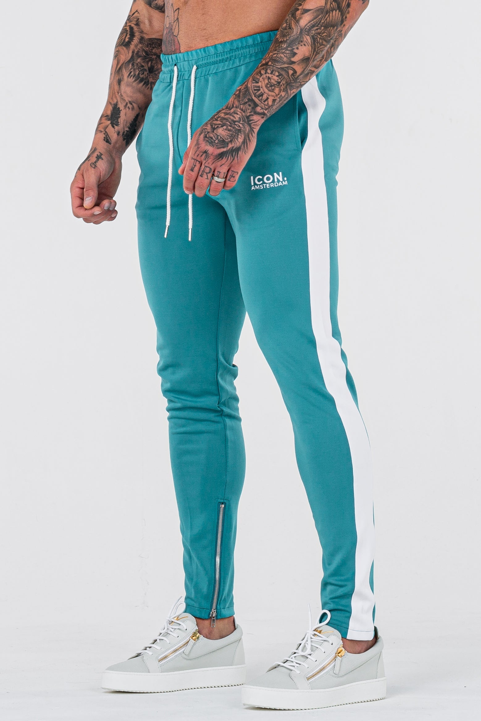 THE ICONIC TRACK PANTS - TURQUOISE