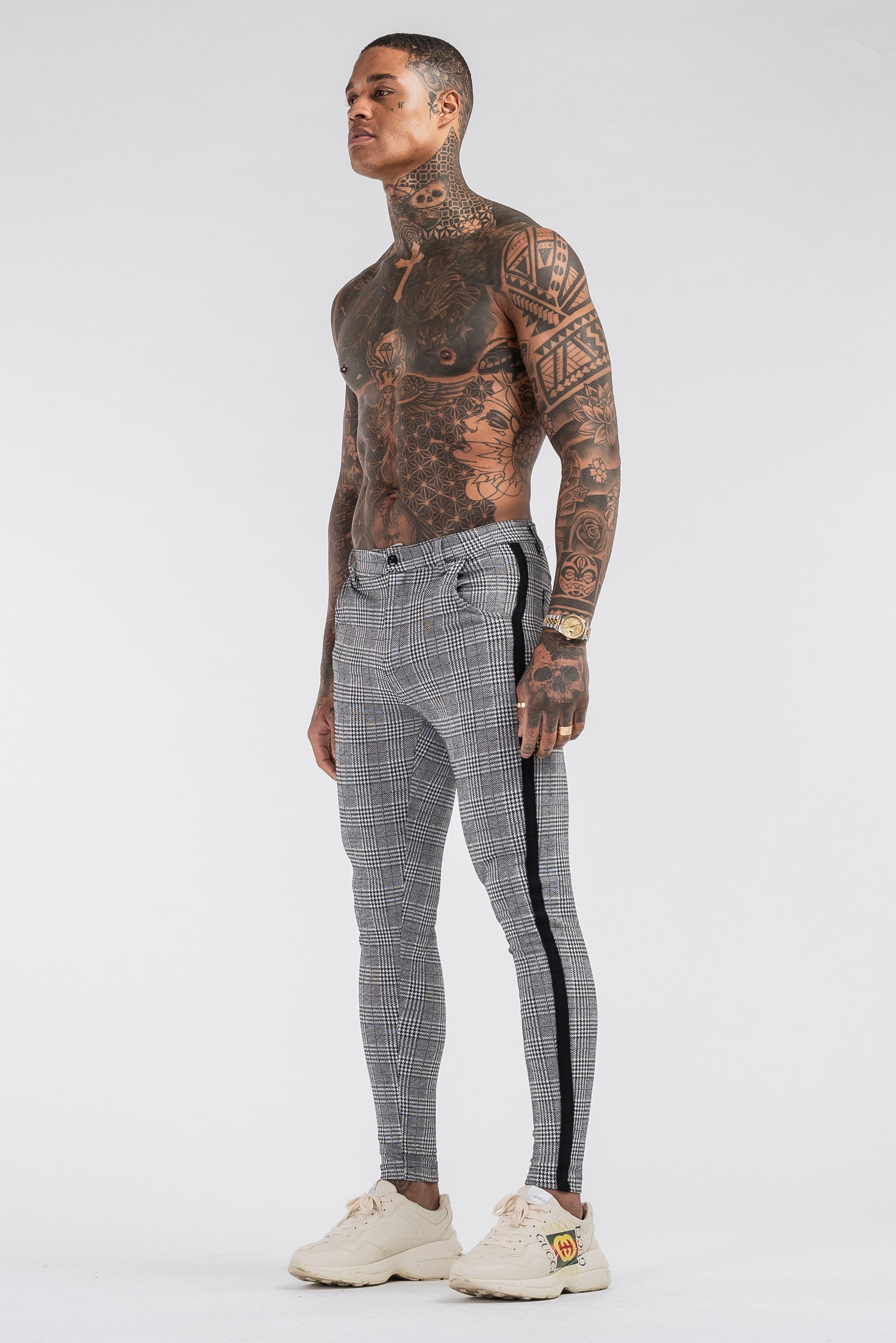 THE VIERA TROUSERS - GREY/BLACK