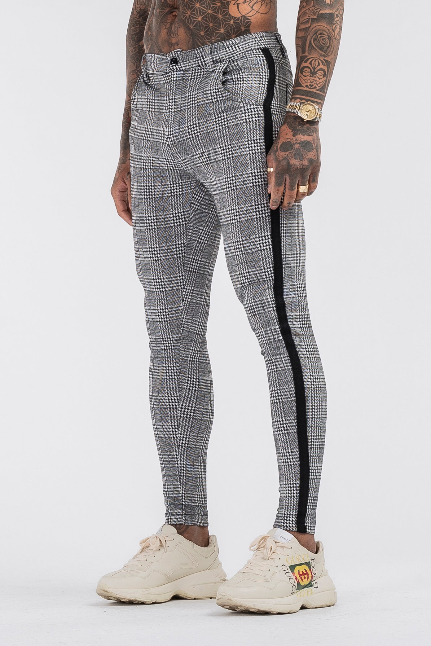 THE VIERA TROUSERS - GREY/BLACK
